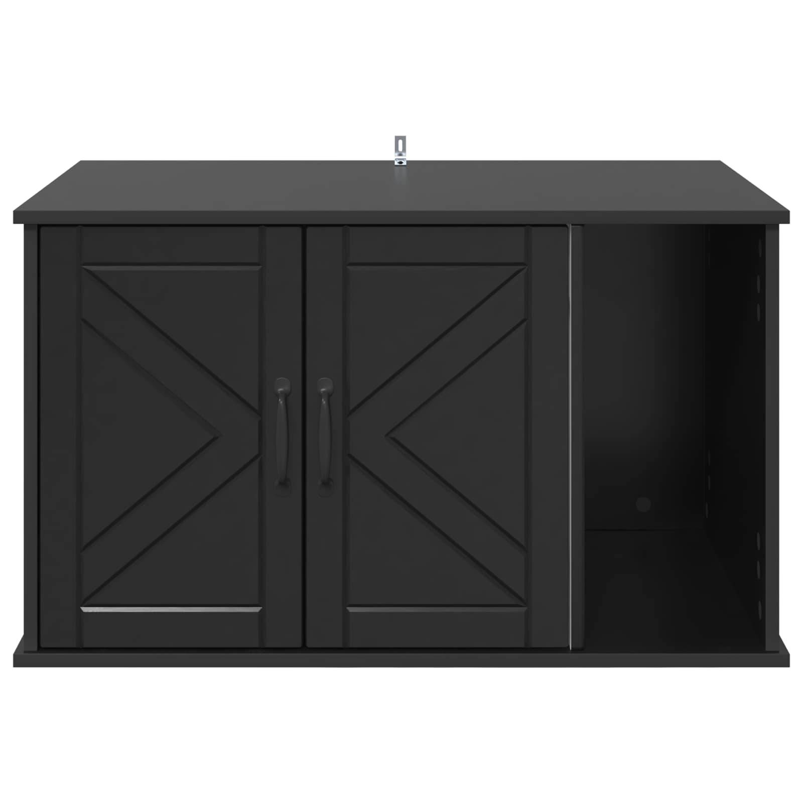 Vidaxl - Maison pour chat Noir 85 x 55 x 50 cm Bois d'ingénierie vidaXL 8000735 - Image 7