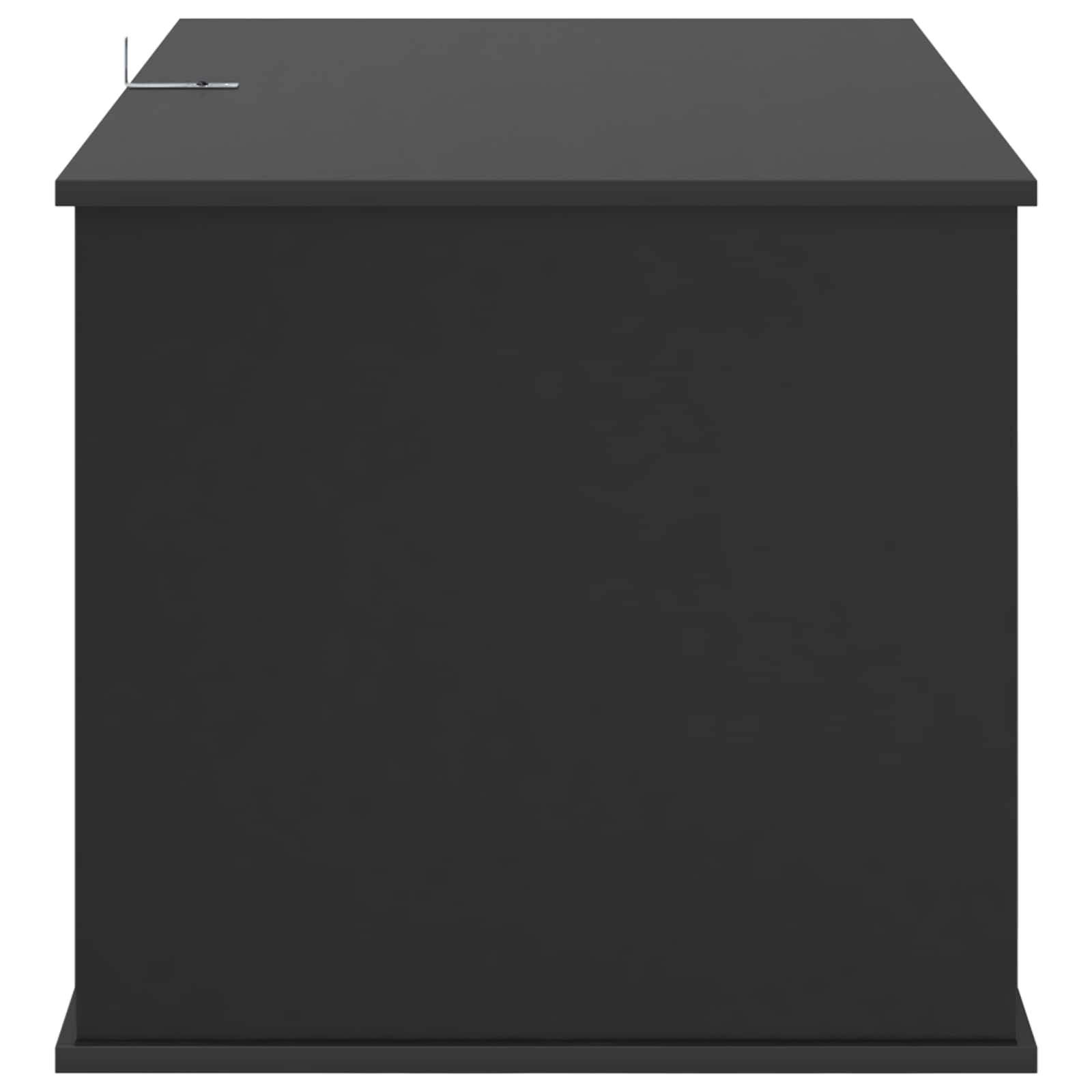 Vidaxl - Maison pour chat Noir 85 x 55 x 50 cm Bois d'ingénierie vidaXL 8000735 - Image 8