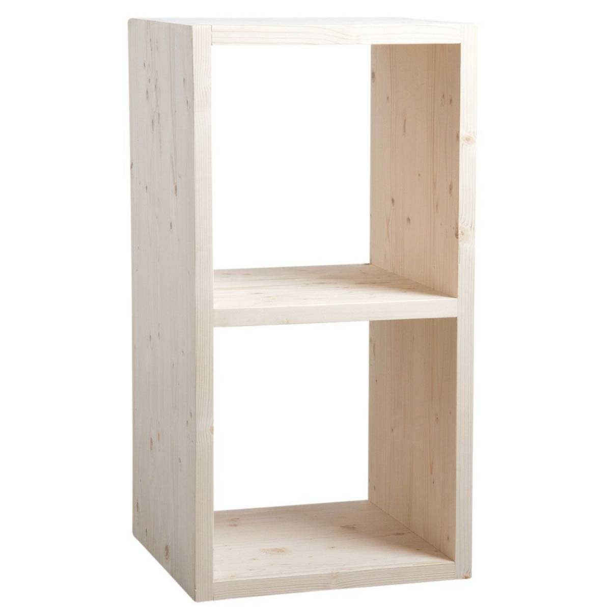 Aubry Gaspard - Etagère modulable 2 cases en épicéa 2 cases - Imagen 1