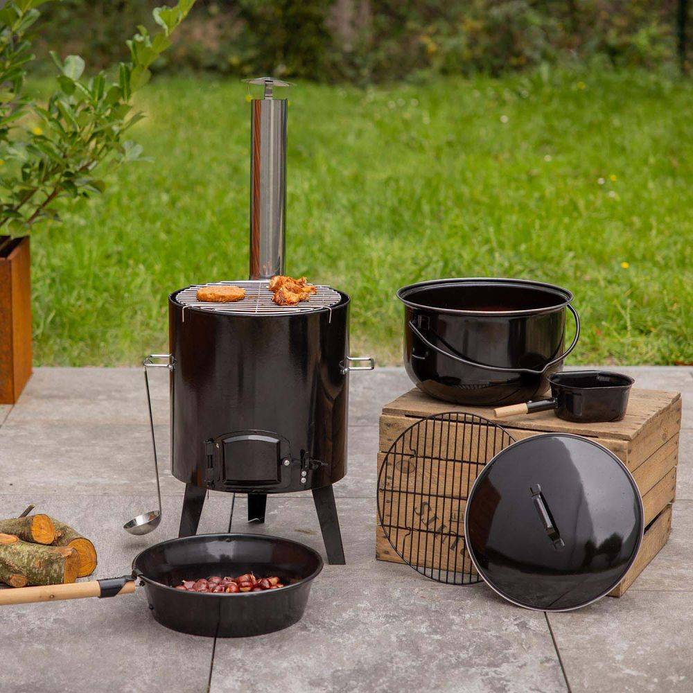 Esschert Design - Ensemble de cuisson pour l'extérieur - Imagen 2