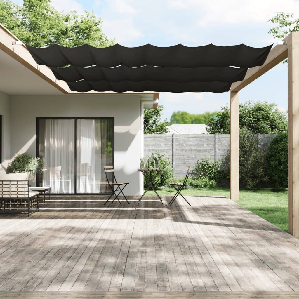 Store banne | Auvent vertical Anthracite 140x420 cm Tissu oxford Maison Chic - Image 2