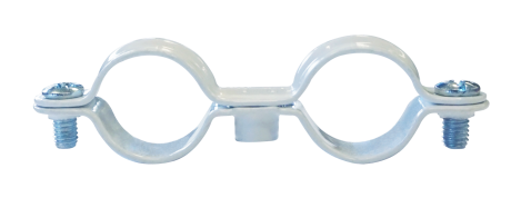 Collier double blanc ING FIXATIONS fixation de tuyauteries - Ø 16 mm - Boite de 50 pièces - A141655 - Imagen 2