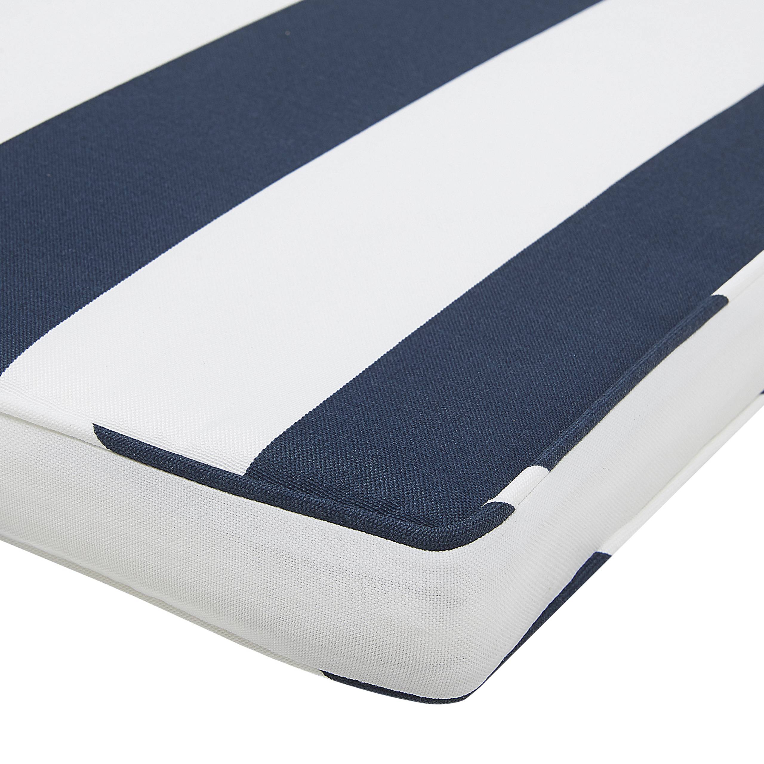 Beliani - Coussin d'assise d'extérieur Polyester Bleu marine SASSARI - Beliani - Imagen 6