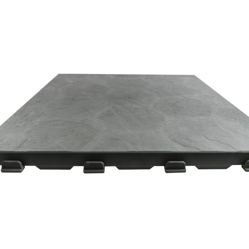 Dalle PVC clipsable autoportante "Effet ardoise" - Gris vert 39 x 39 cm - ArtPlast - Imagen 5