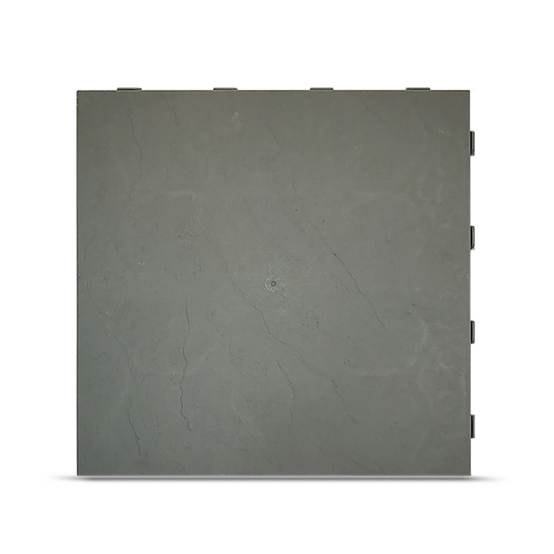 Dalle PVC clipsable autoportante "Effet ardoise" - Gris vert 39 x 39 cm - ArtPlast - Imagen 1