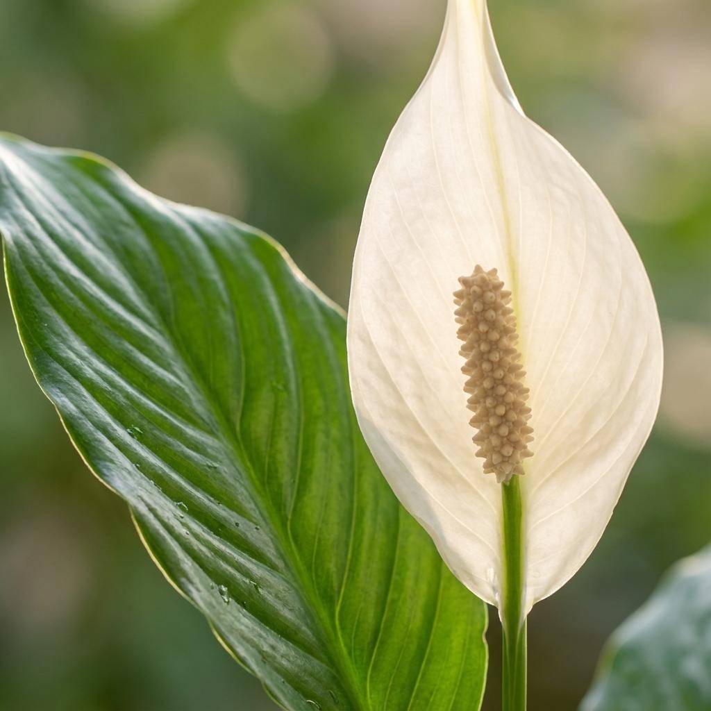 Spathiphyllum - Pot de 19cm - Panier - 21cm - Plantes d'intérieur - Image 4