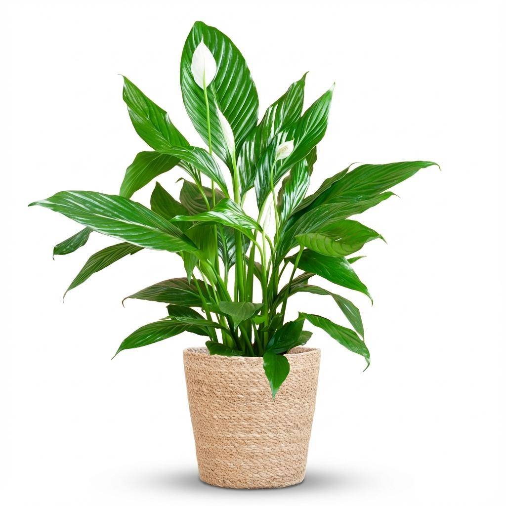 Spathiphyllum - Pot de 19cm - Panier - 21cm - Plantes d'intérieur