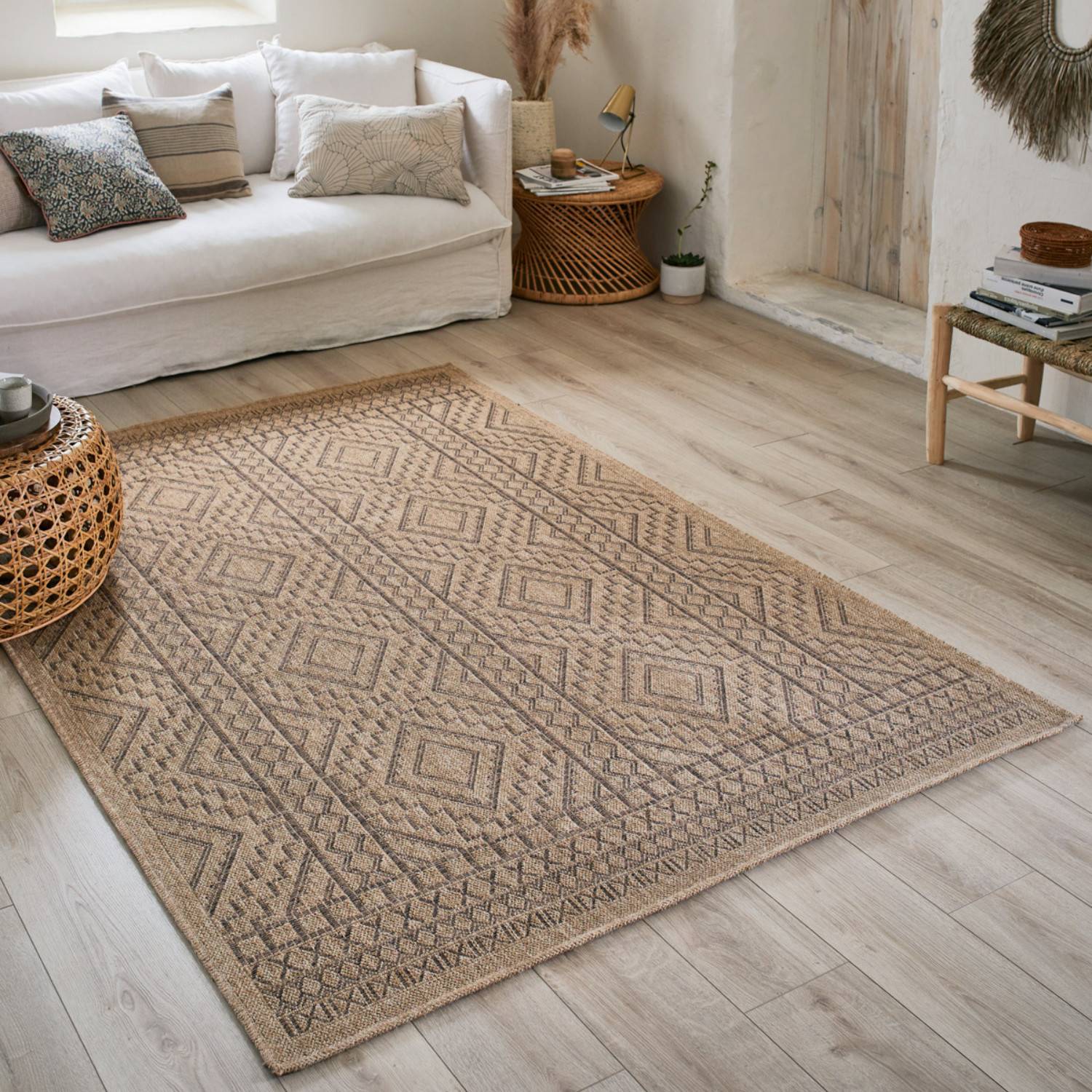 Autre - Tapis intérieur et extérieur naturel 160x230cm - Imagen 3