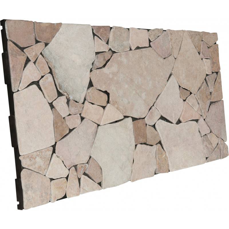 Dalle pierre mosaïque Snap & Go 30x60 cm (lot de 2) - Rose  - Snap & Go - Imagen 4