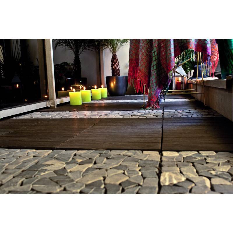 Dalle pierre mosaïque Snap & Go 30x60 cm (lot de 2) - Rose  - Snap & Go - Imagen 7