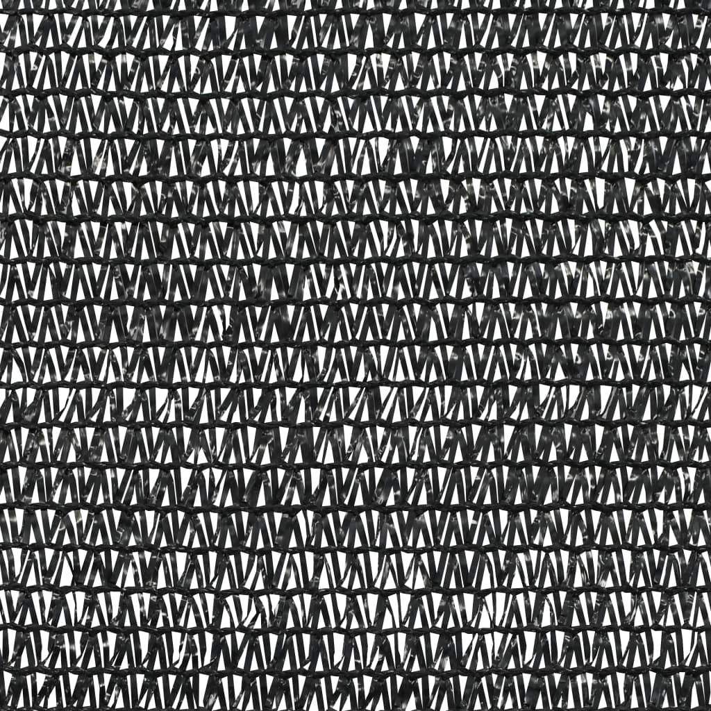Helloshop26 - Filet brise-vue 1,5x25 m PEHD 75 g/m² noir - Imagen 4