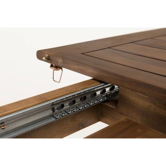 VICK - Table de jardin 8/10 personnes 180/240x100x75 cm en bois d'acacia - Image 5
