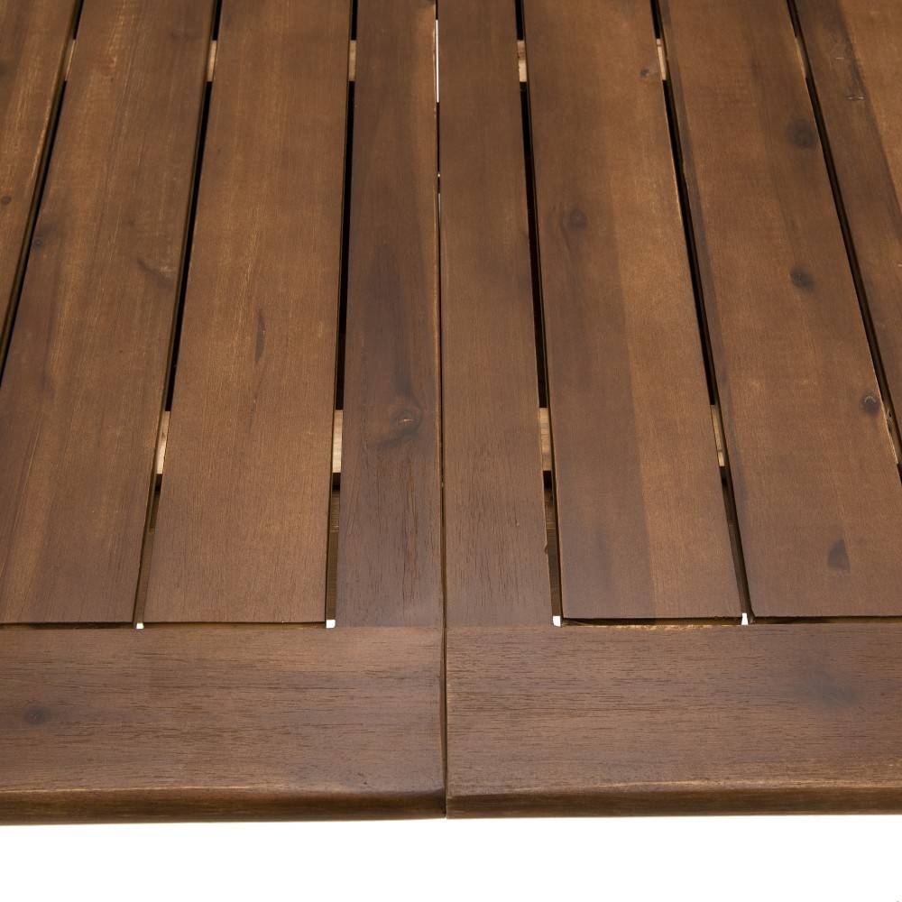 VICK - Table de jardin 8/10 personnes 180/240x100x75 cm en bois d'acacia - Image 4