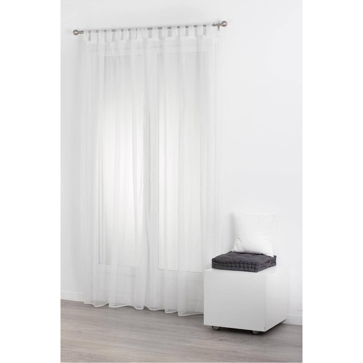 Lot de 2 Voilages Blanc 140 x 240 cm - Imagen 3