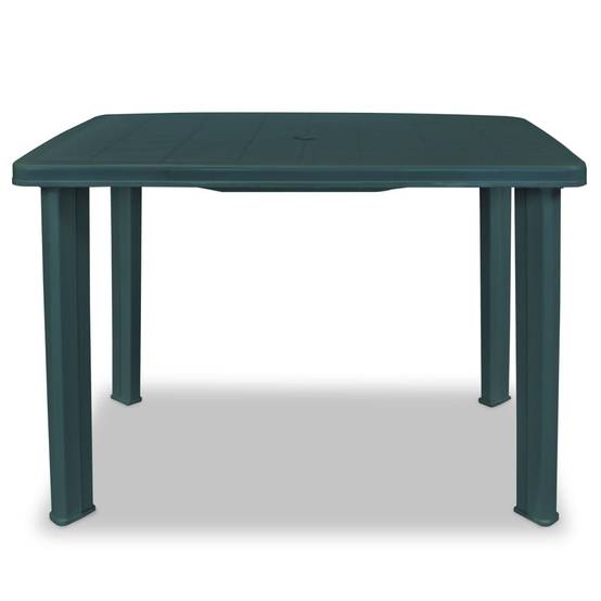 Maison Chic - Table de jardin | Table d'extérieur Vert 101 x 68 x 72 cm Plastique - Image 1