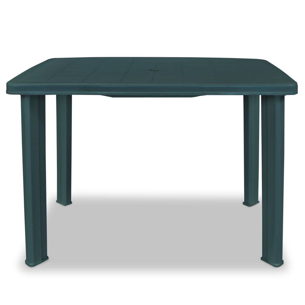 Maison Chic - Table de jardin | Table d'extérieur Vert 101 x 68 x 72 cm Plastique - Image 1
