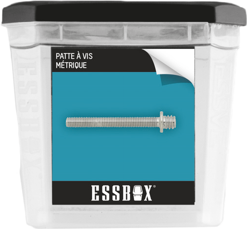 Patte à vis métaux ESSBOX SCELL-IT avec collerette - Boite de 100 - EX-9330115050