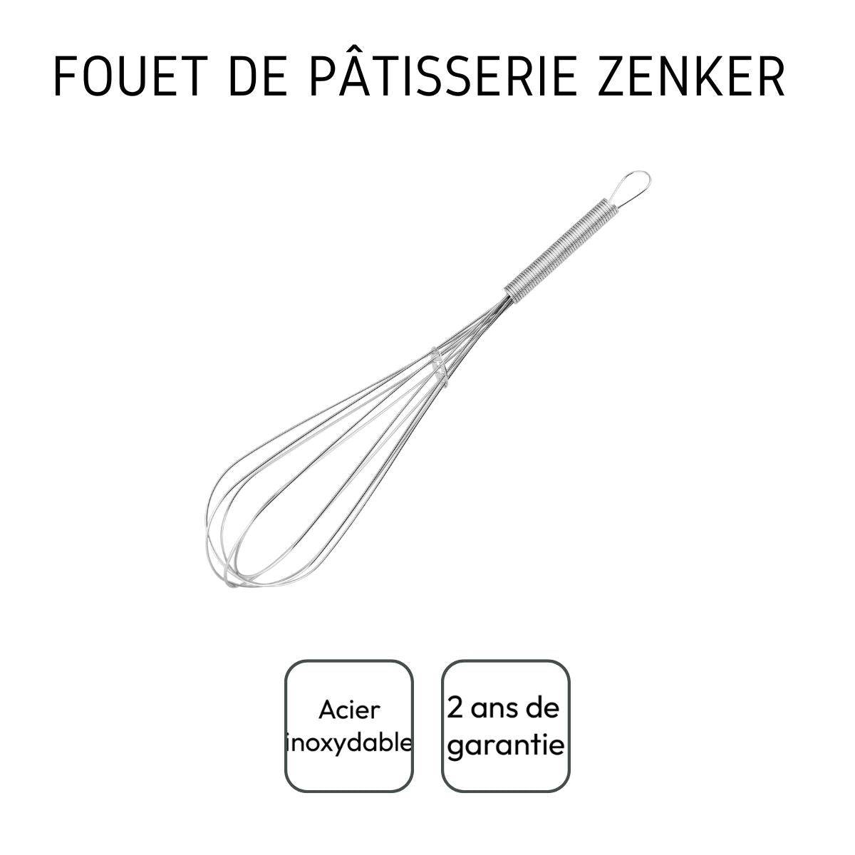 Fouet de cuisine et pâtisserie en inox 25 cm Zenker - Image 4