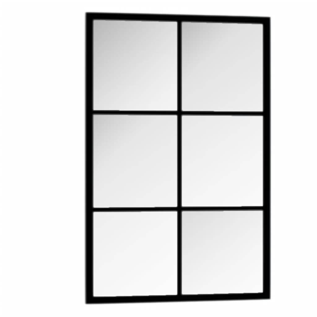 Maison Chic - Miroir mural - Miroir décoratif noir 60x40 cm métal - Image 4