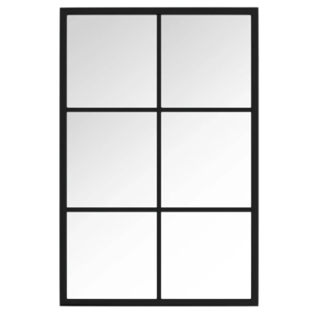 Maison Chic - Miroir mural - Miroir décoratif noir 60x40 cm métal - Image 1