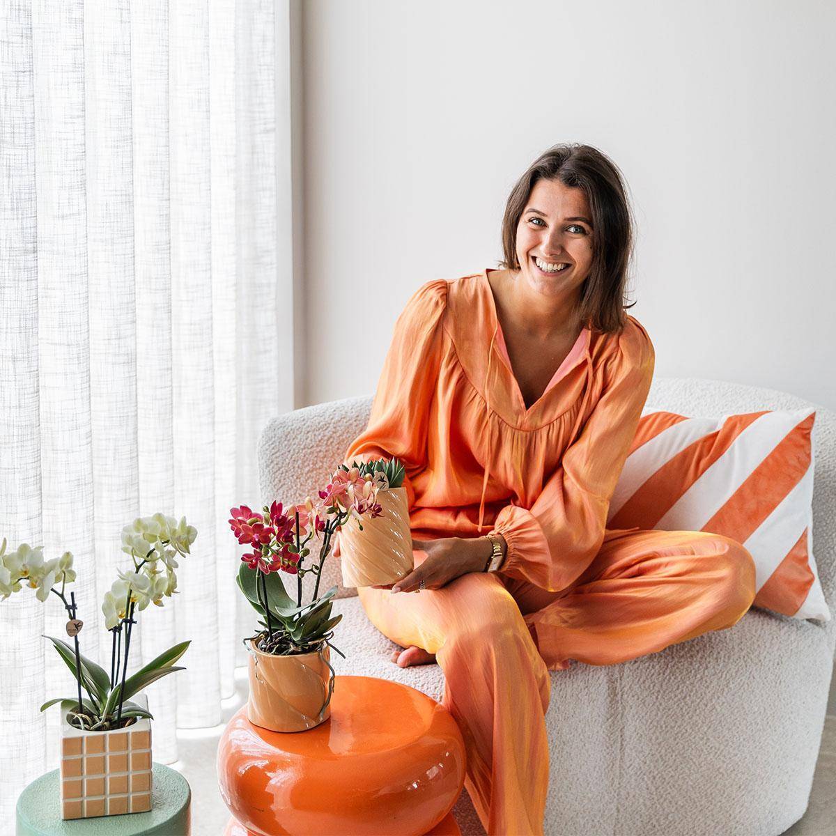 Pot décoratif Mosa Orange- La Green Touch - Imagen 6