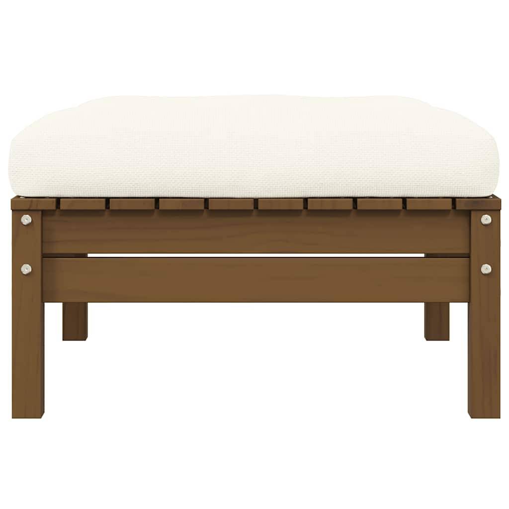 Canapé 2 places de jardin | Canapé D'extérieur | Sofa De Jardin et coussins crème bois de pin solide Maison Chic - Image 3