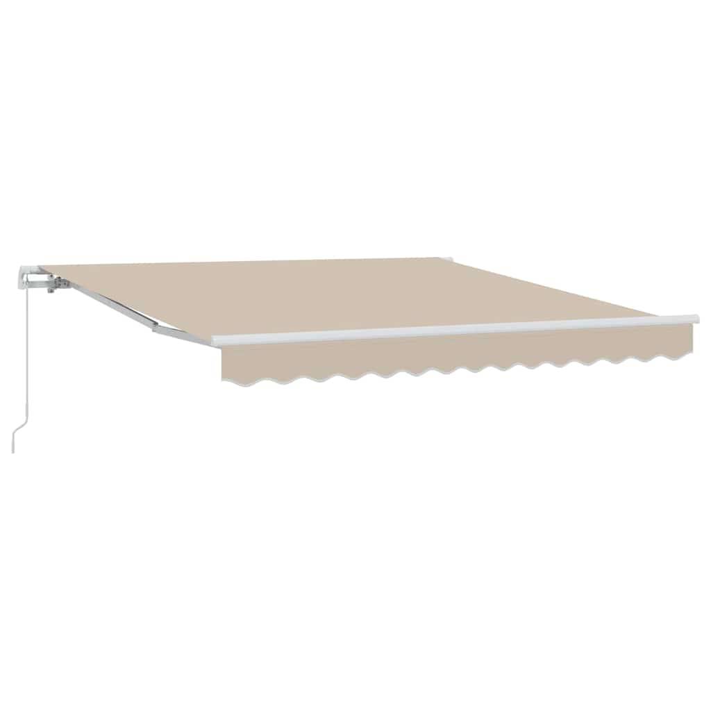 Maison Chic - Store banne | Auvent Rétractable Beige 350 x 250 cm Polyester et Aluminium Maison Chic - Image 1