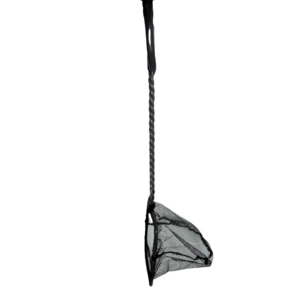 Epuisette filet noir, maille moyenne, 10 cm x 8.5 x 32 cm, aquarium - Imagen 6