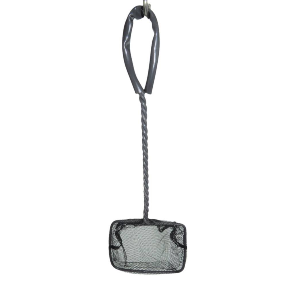 Epuisette filet noir, maille moyenne, 10 cm x 8.5 x 32 cm, aquarium - Imagen 4