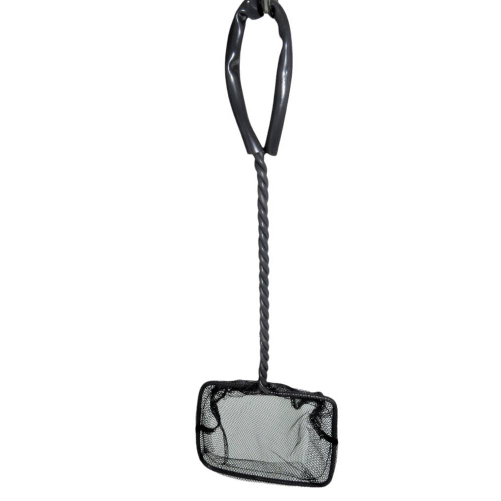 Epuisette filet noir, maille moyenne, 10 cm x 8.5 x 32 cm, aquarium - Imagen 5