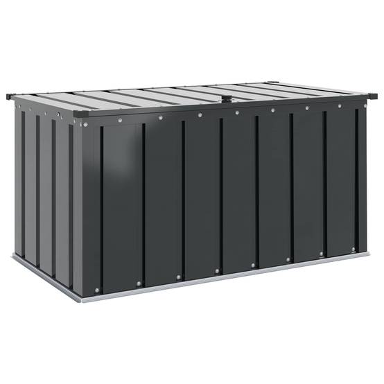 Coffre Rangement Jardin Acier Verrouillable Extérieur 101cm Noir - ComfortXL Outdoor Living - Image 2