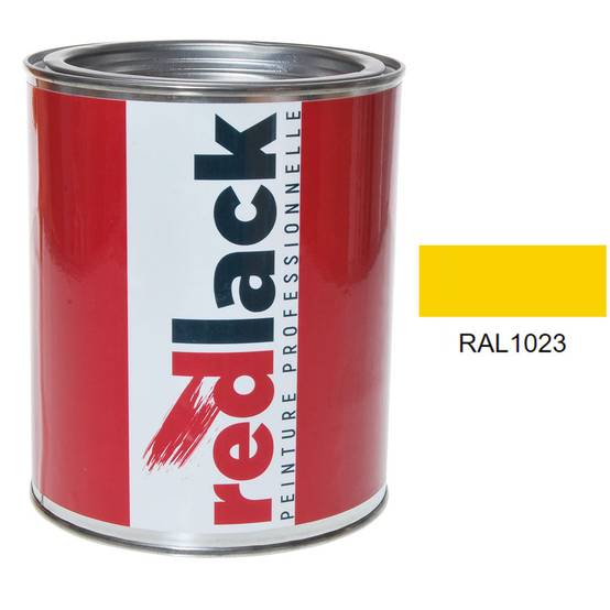 Peinture Jaune signalisation RAL 1023 Mat multisupport 1L Redlack - Image 1