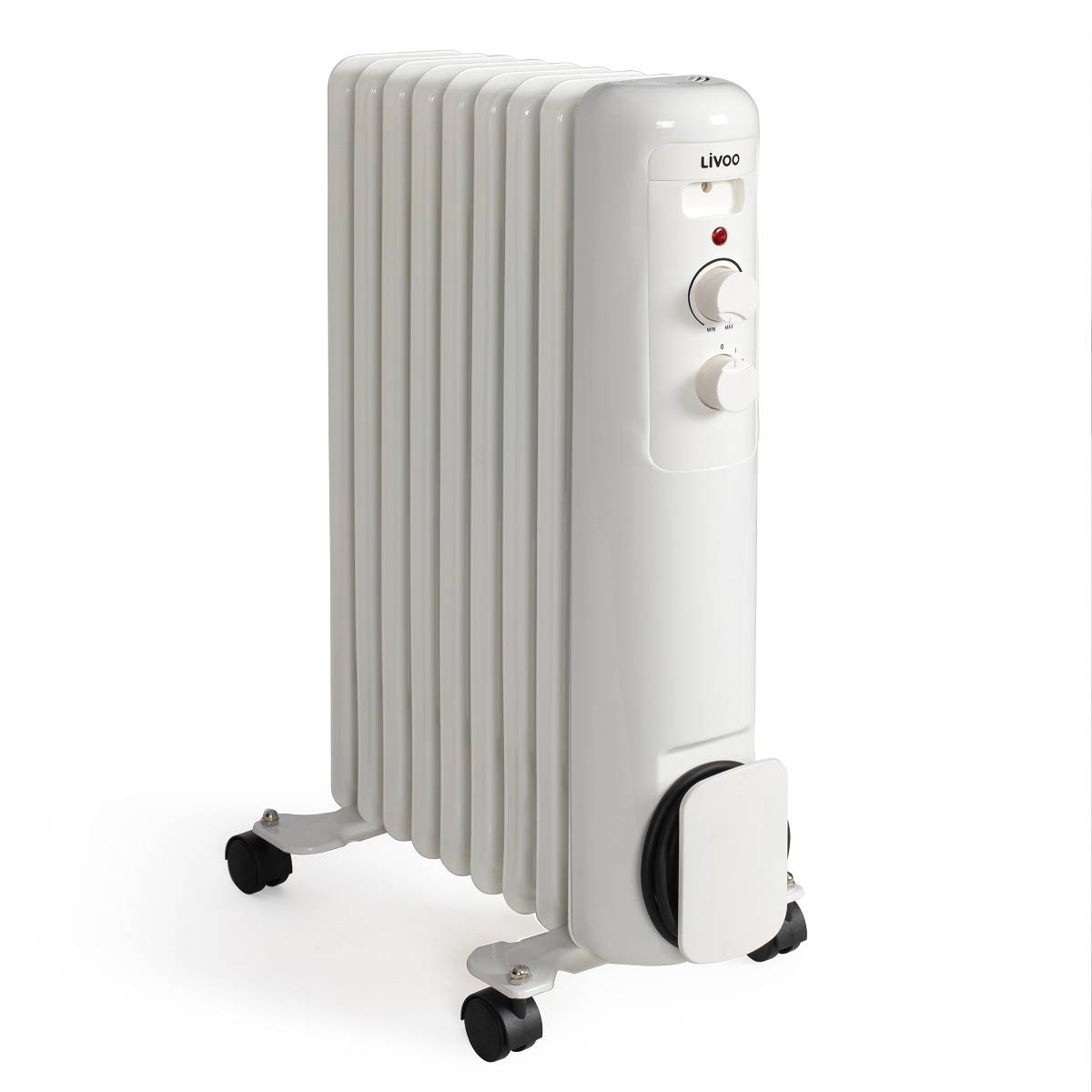 Livoo - Radiateur bain d'huile 2000w blanc DOM502W Livoo - Imagen 1