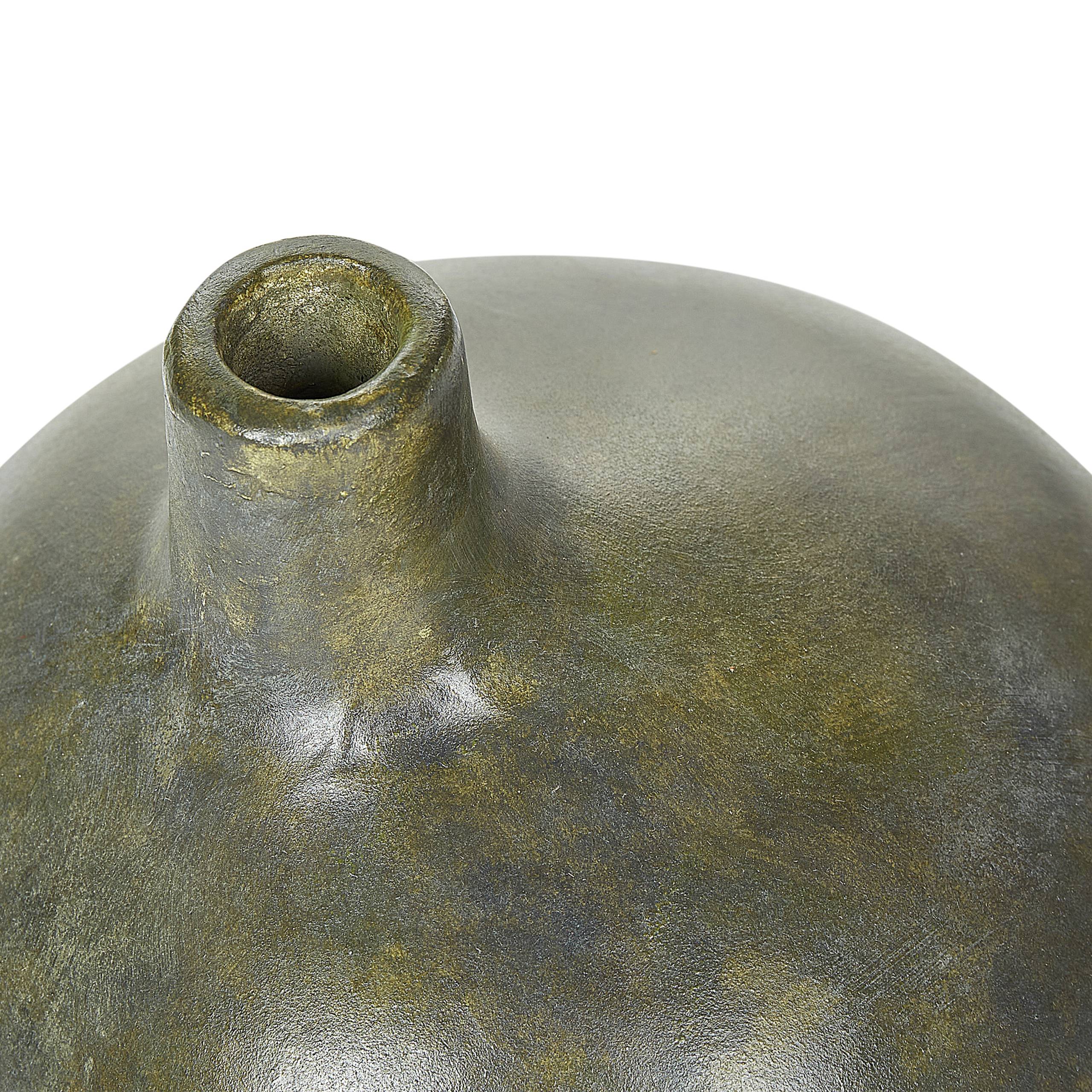 Beliani - Vase décoratif Terre cuite Gris KLANG - 19x17x18- Beliani - Image 5