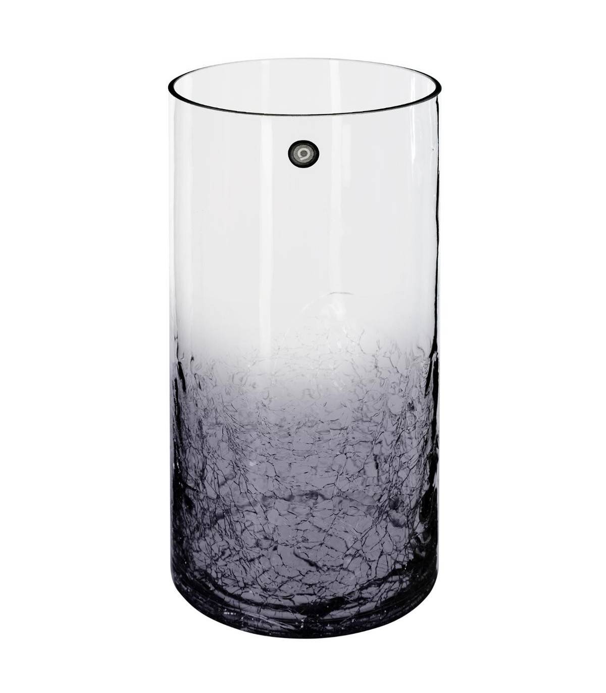 Vase cylindrique en Verre craquelé H 30 cm - Imagen 1