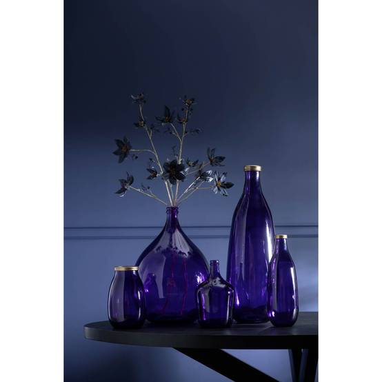 Vase Déco en Verre "Mandie" 75cm Mauve - Image 4