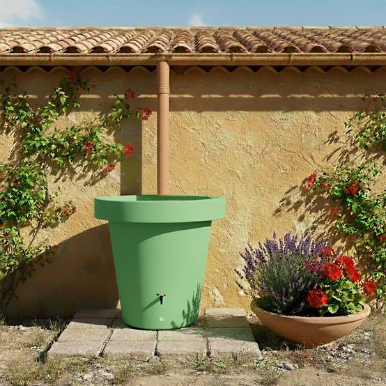 Récupérateur d'eau 2-en-1 420l lluvia + kit complet - plast'up rotomoulage - Image 2