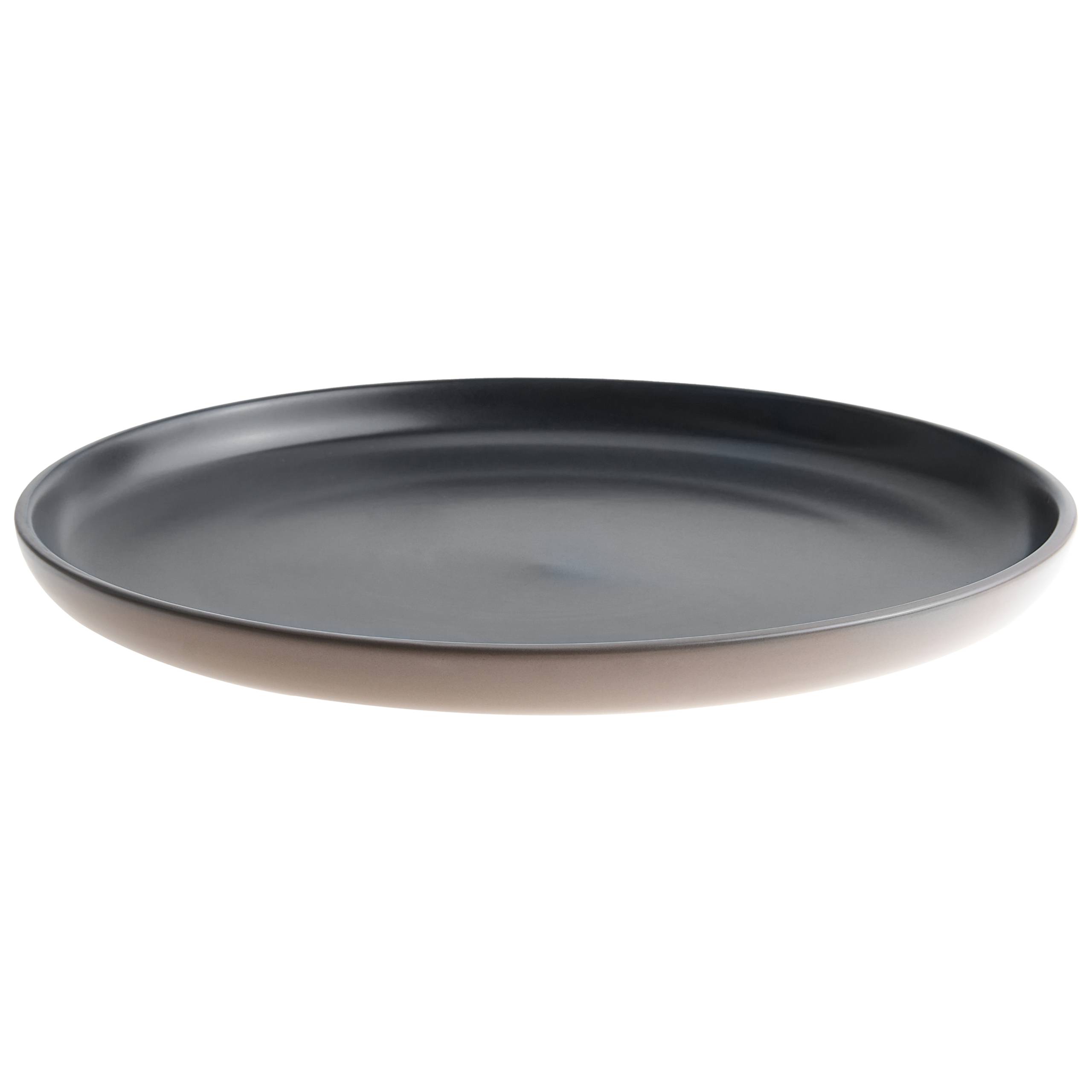 Beliani - Service de table Grès Noir/beige NUTMEG - 24x24x3- Beliani - Image 6