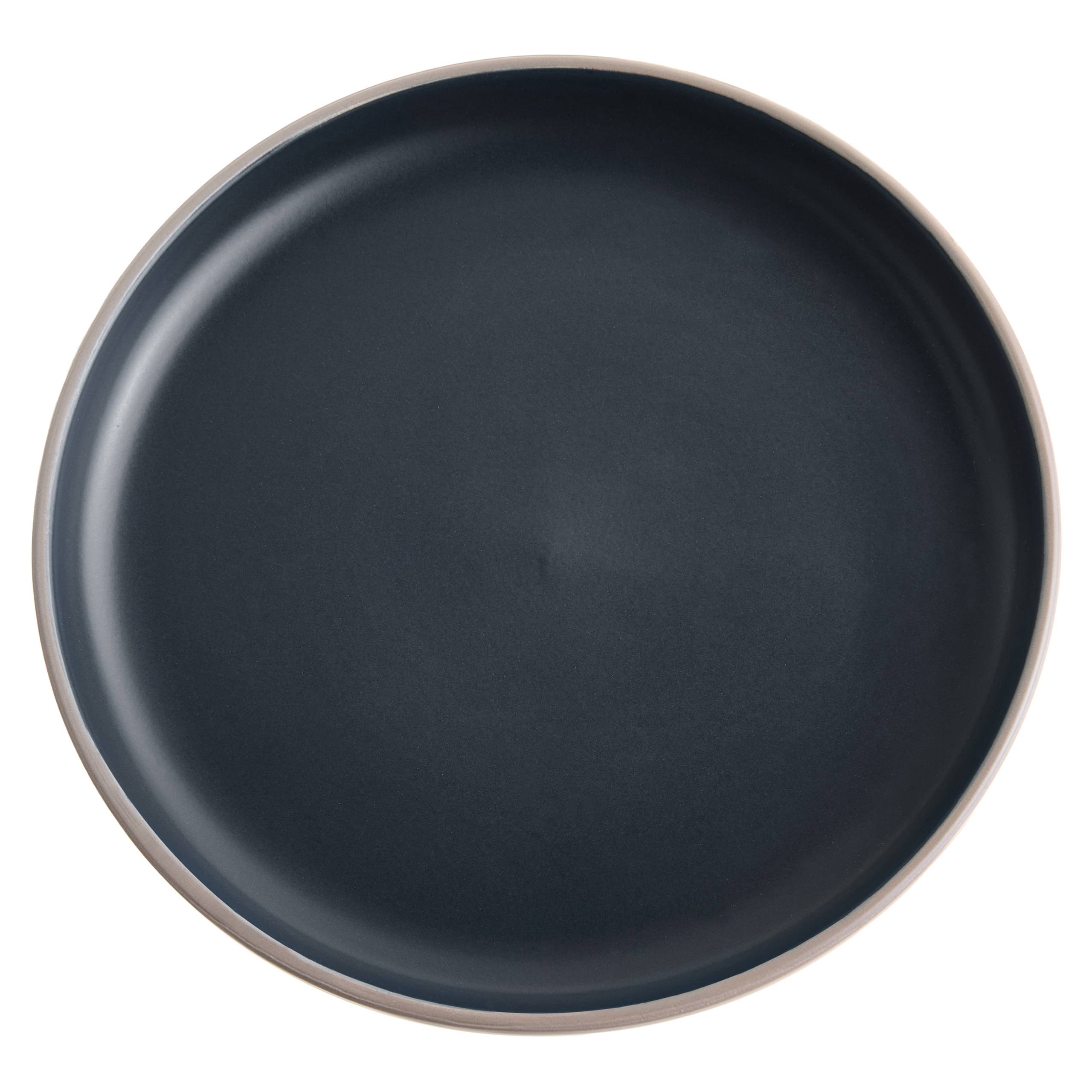Beliani - Service de table Grès Noir/beige NUTMEG - 24x24x3- Beliani - Image 9