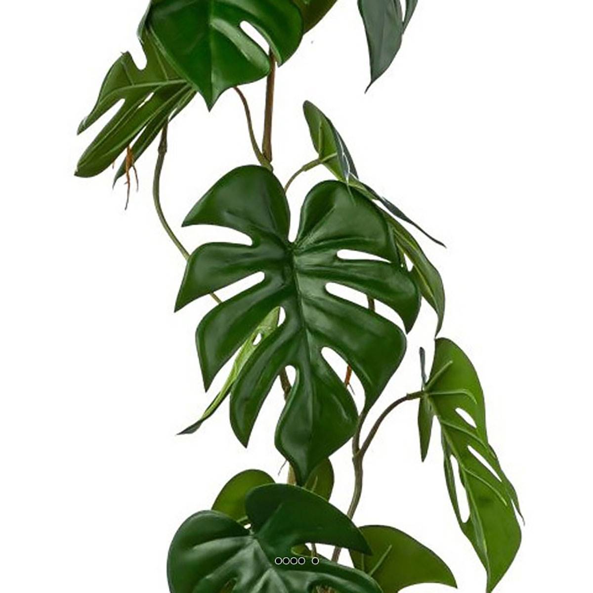 Artificielles - Guirlande de faux philodendron L 104 cm l 20 cm superbes feuilles - Imagen 3