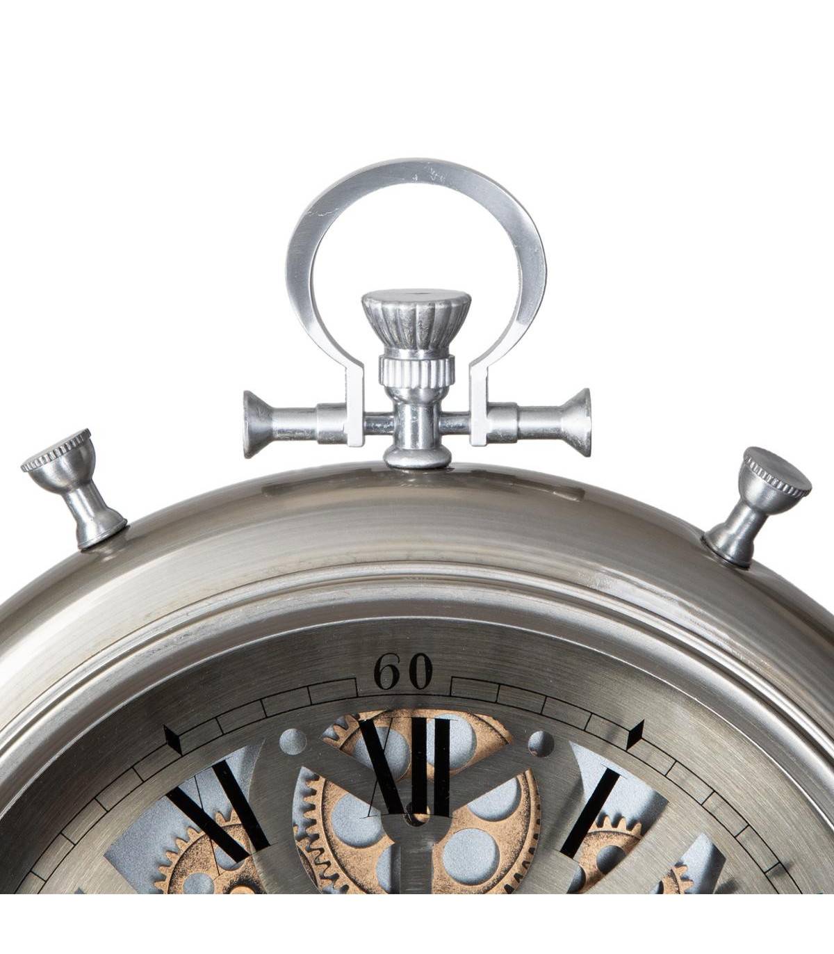 Pendule murale avec mécanisme en mouvement forme gousset D 40 cm - Imagen 3