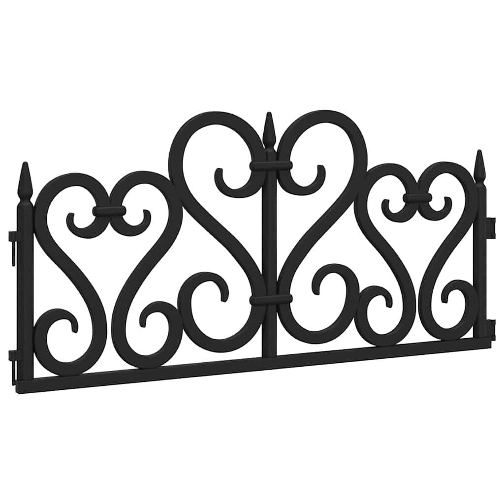 Bordure pelouse emboîtable plastique PP création frontières arbustes massifs 10m noir - ComfortXL Outdoor Living - Image 3