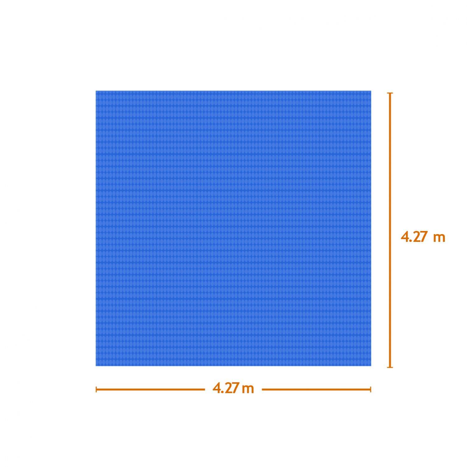 Linxor - Bâche à bulles carrée 4,27m x 4,27m pour piscine - 180 Microns - Bleu - Linxor - Imagen 2
