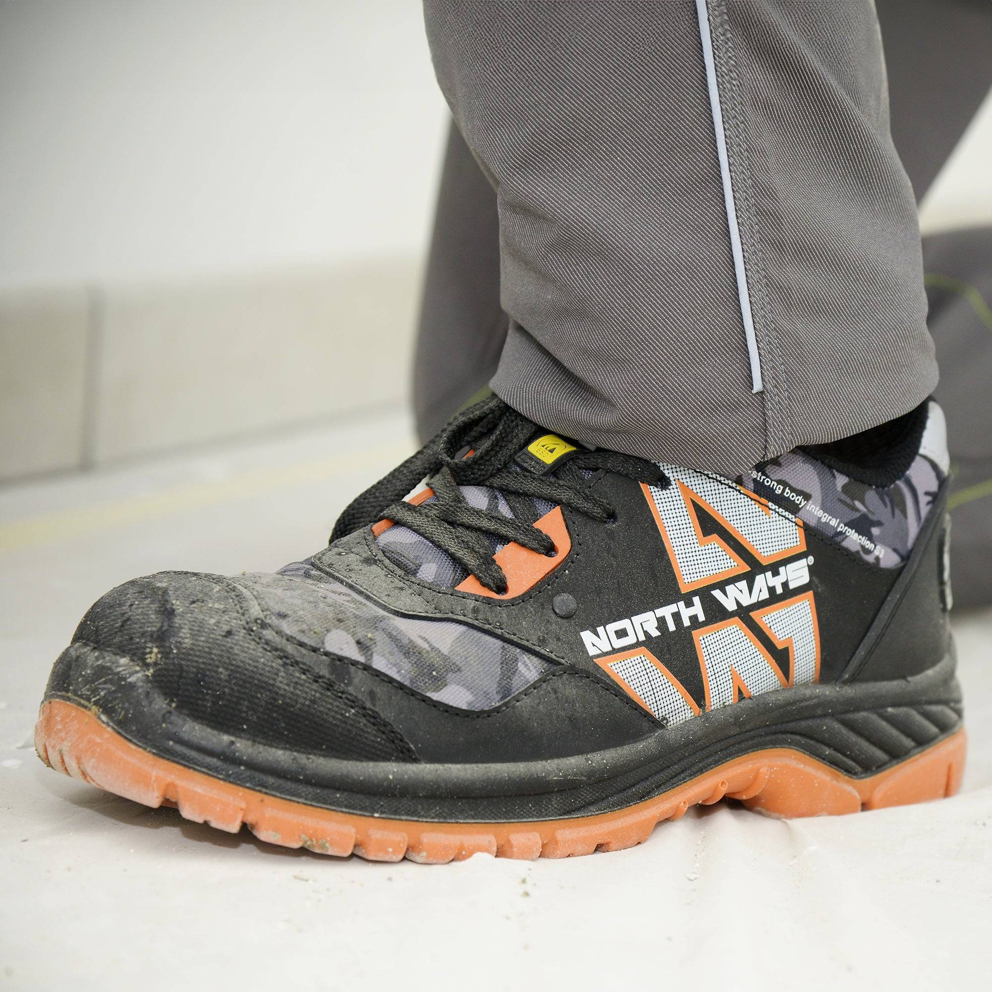 Nineworths - Taille 44 - POWELL - CHAUSSURES BASSES DE SÉCURITÉ - 7047 Noir , Woodland - Imagen 5