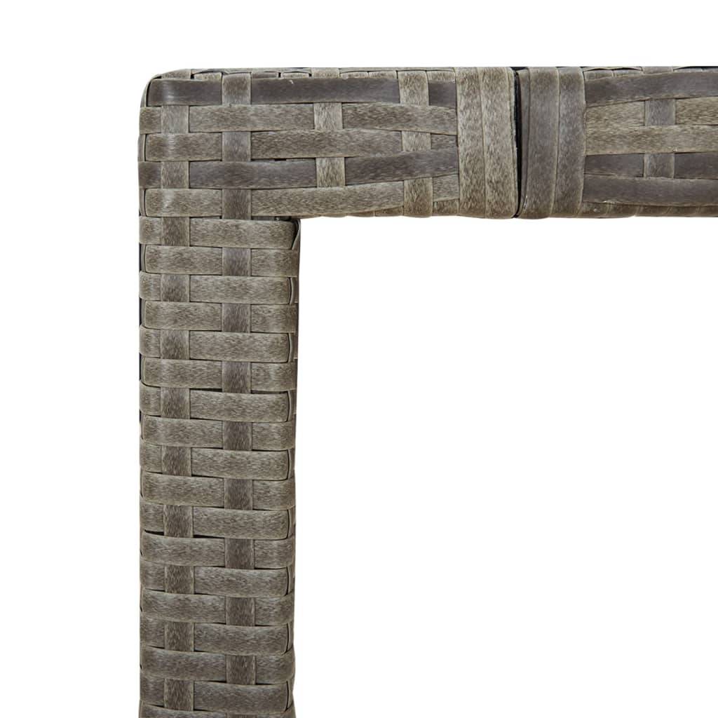 ComfortXL - Table de Repas Extérieure Grise 190x90cm en Résine Tressée et Bois d'Acacia Massif, 6-8 Personnes – ComfortXL Outdoor Living - Image 5