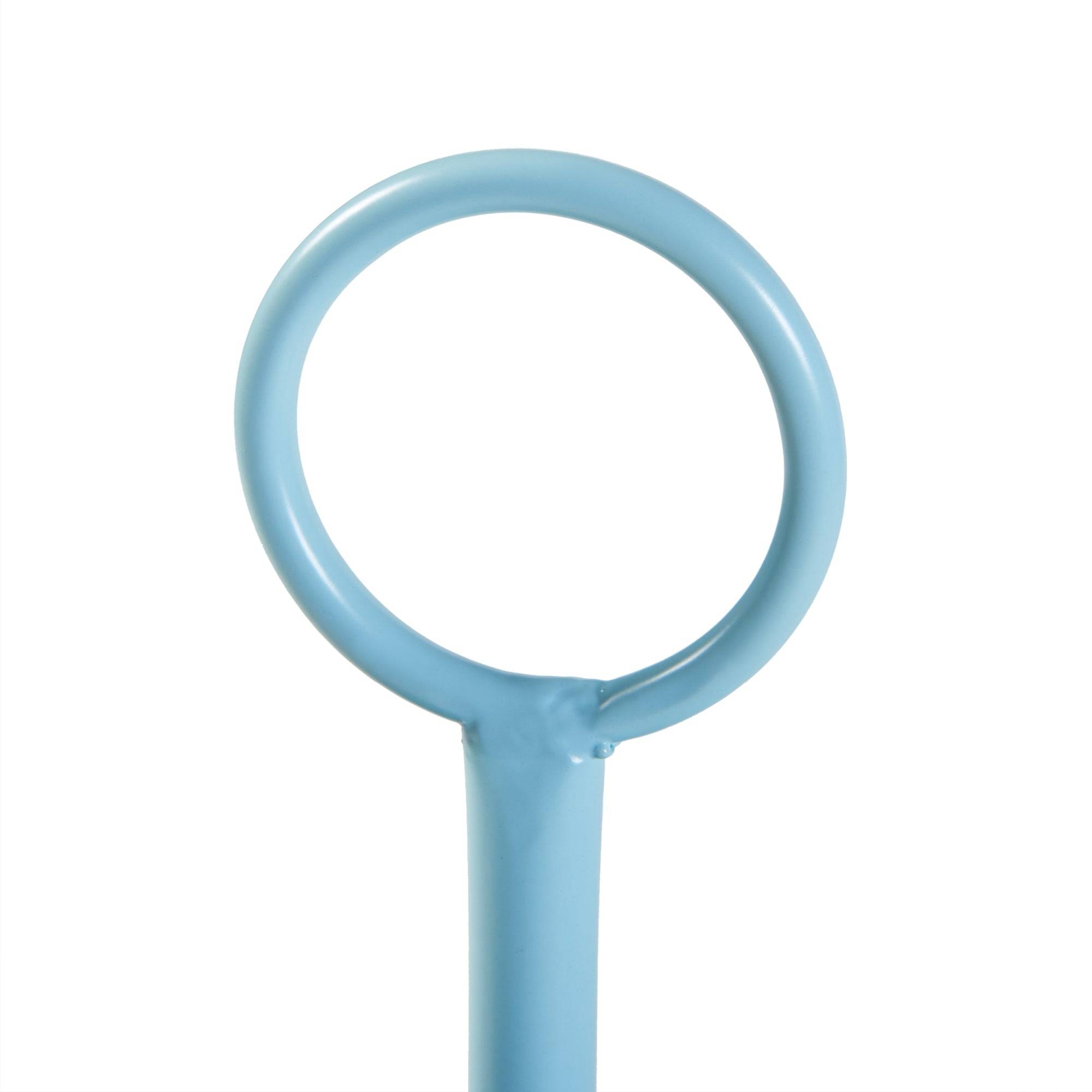 Porte-plantes style intemportel support 110 x 28 cm 3 cache-pots bleu clair - Image 3
