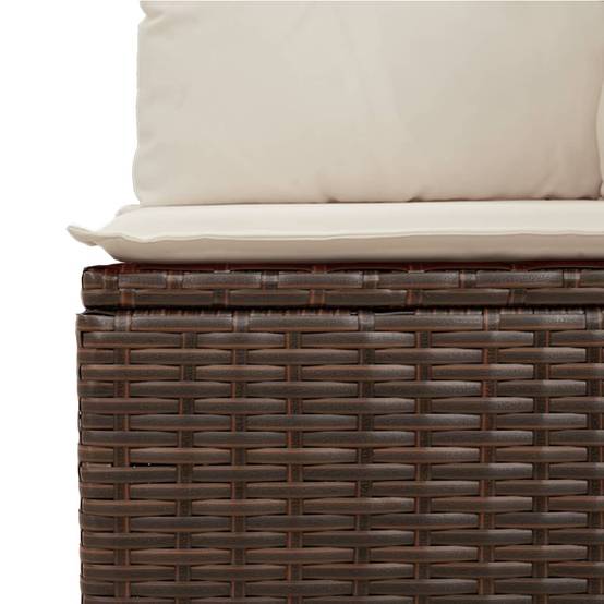 ComfortXL - Salon de jardin 7 places résine tressée avec table à hauteur ajustable marron – ComfortXL Outdoor Living - Image 9