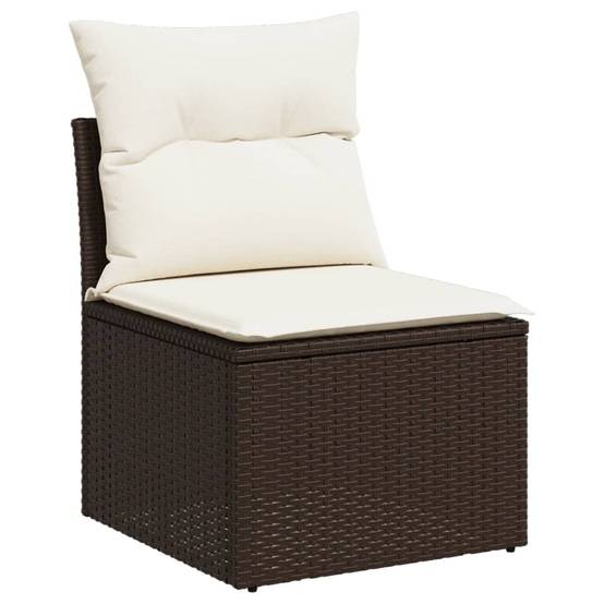 ComfortXL - Salon de jardin 7 places résine tressée avec table à hauteur ajustable marron – ComfortXL Outdoor Living - Image 6