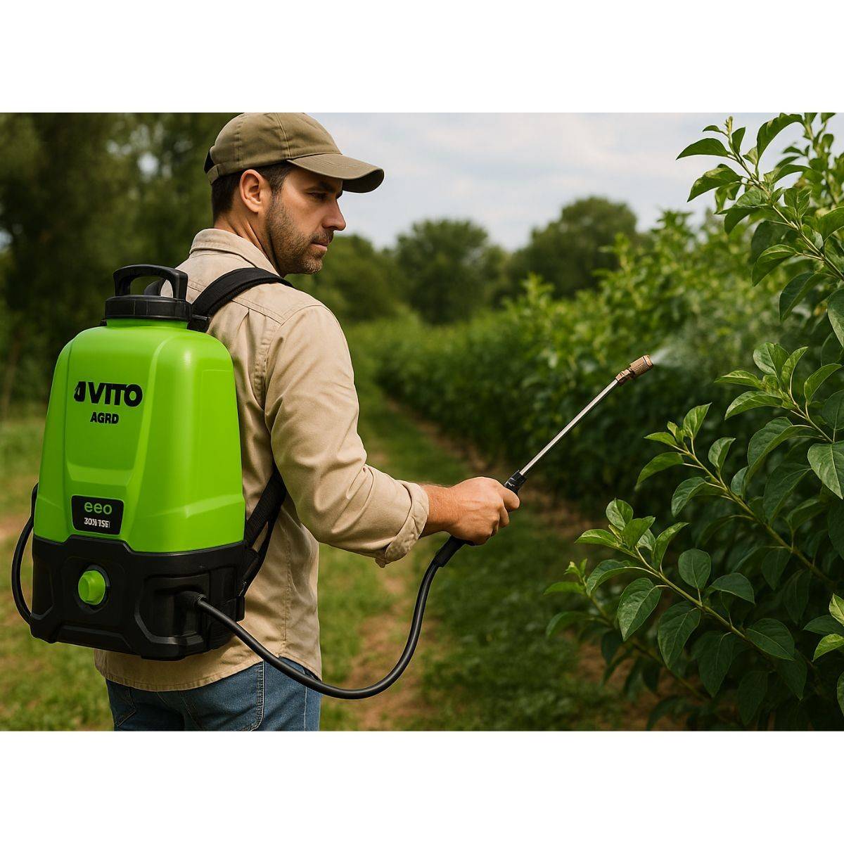Pulvérisateur à Batterie 20V - 16L 5bar + Batterie Lithium 4Ah + Chargeur Végetaux jardin toitures VITO - Imagen 4