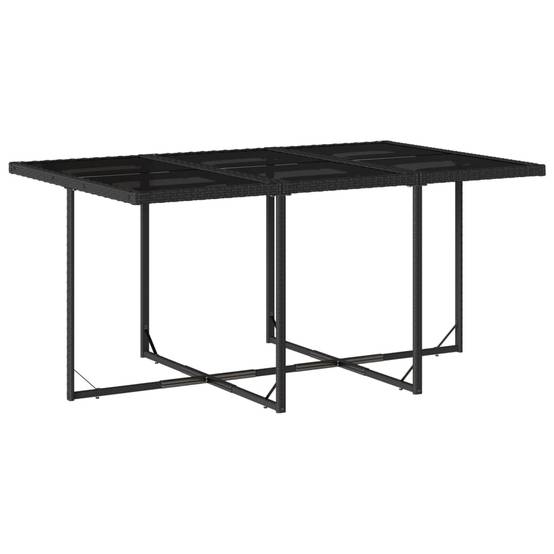 ComfortXL - Salon de Jardin Encastrable 7 Places Résine Tressée Design Cube Chaise Pliante Terrasse Noir – ComfortXL Outdoor Living - Image 4